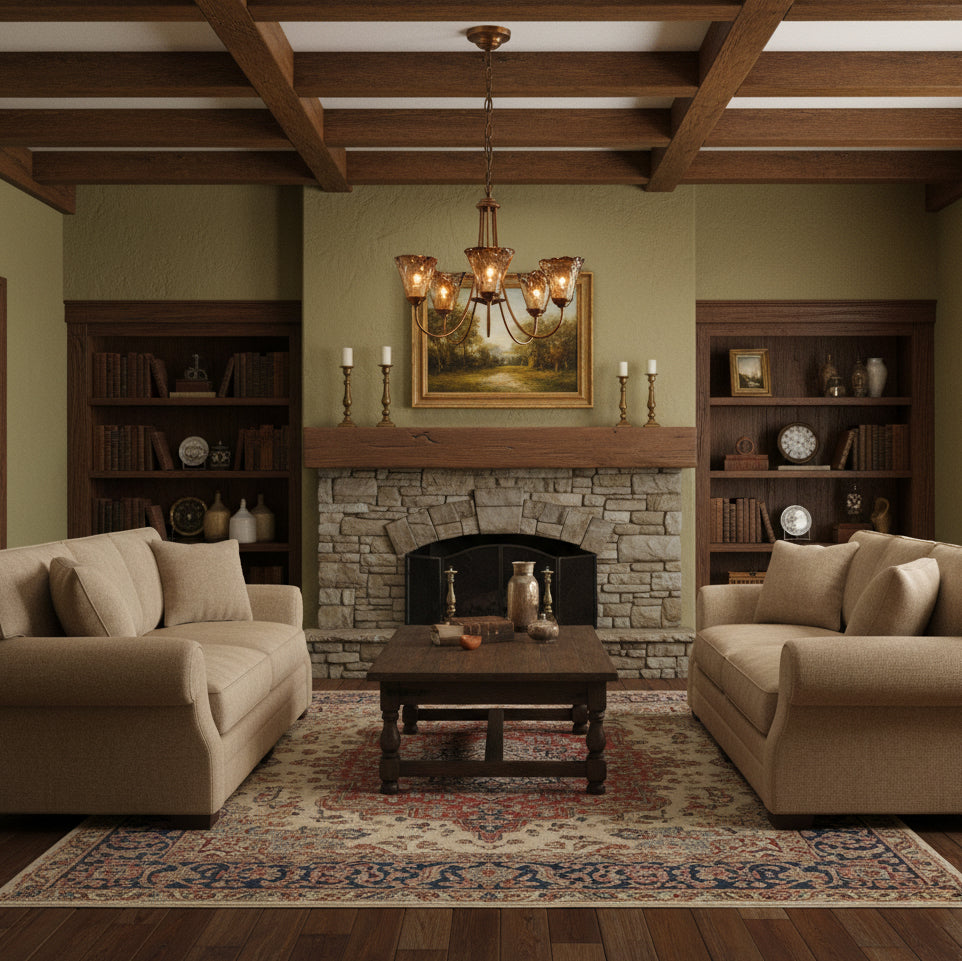 Franklin Amber Chandelier