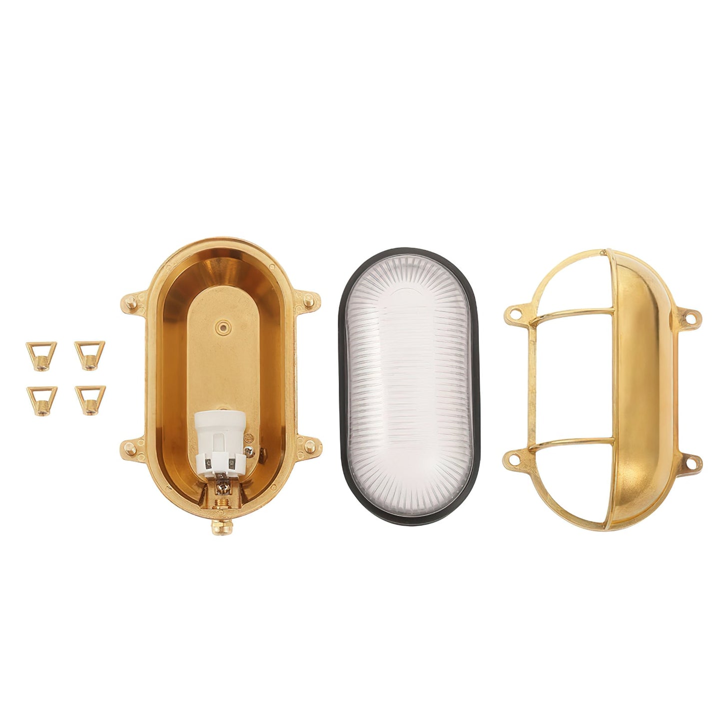 Fremantle Brass Bunker Sconce