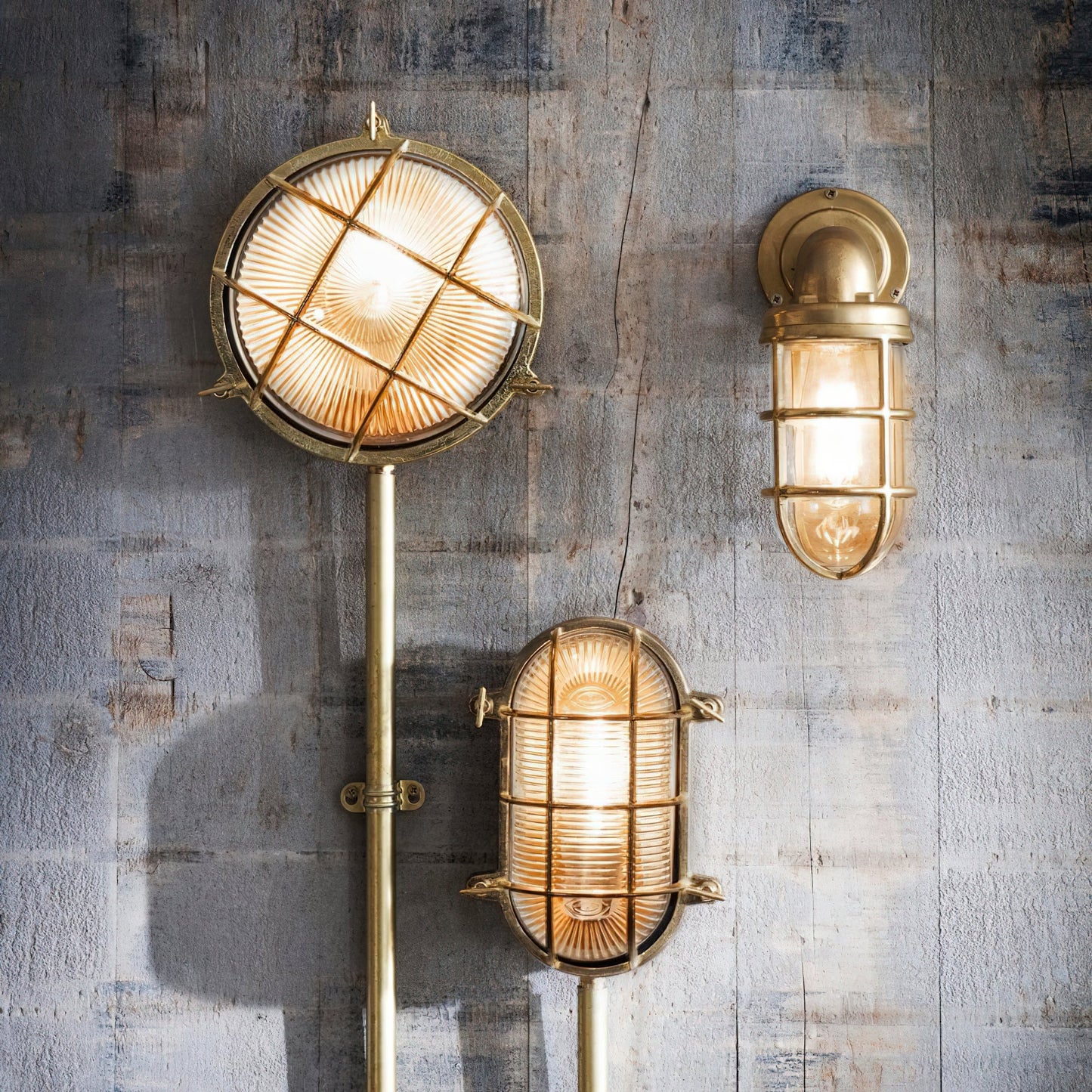 Fremantle Brass Bunker Sconce