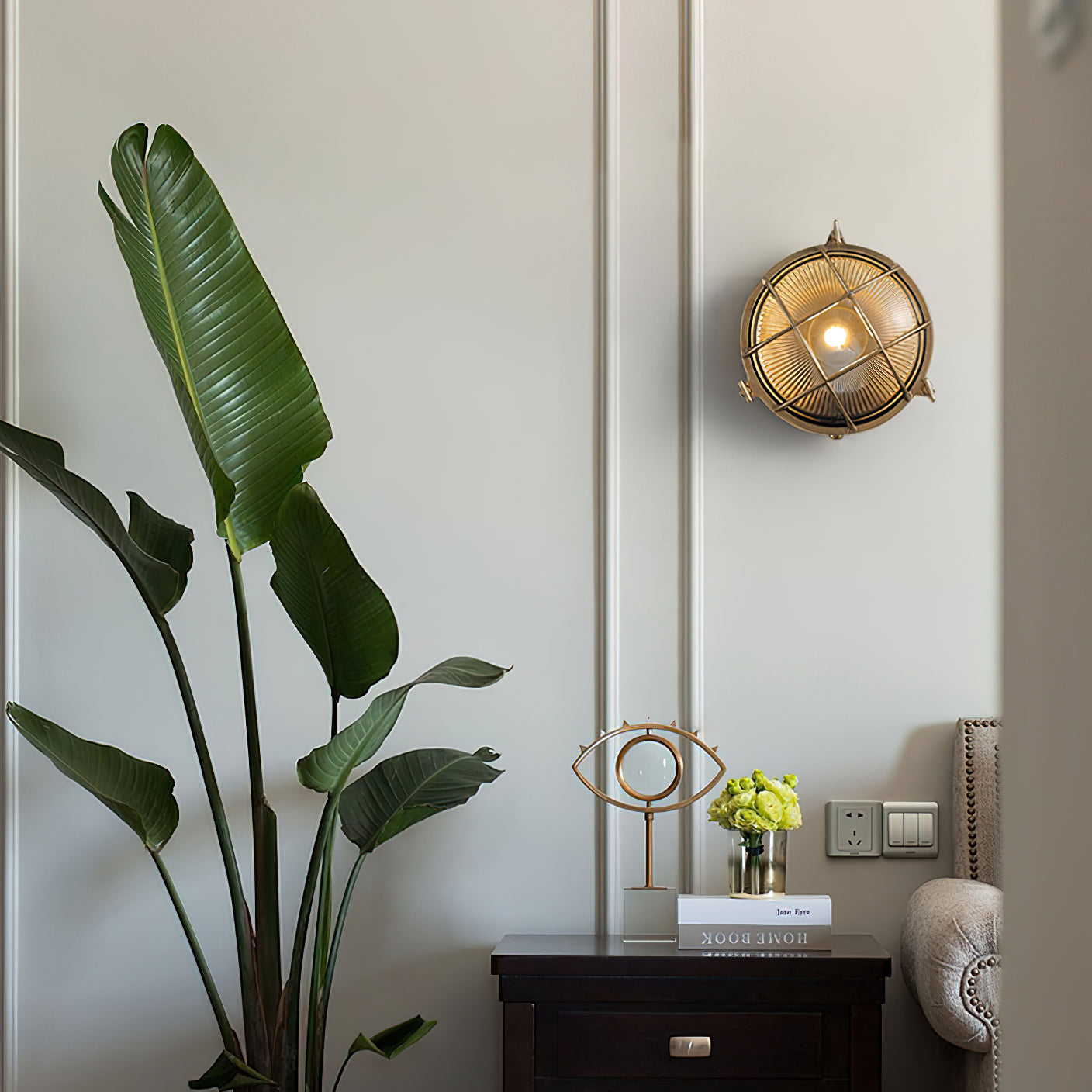 Fremantle Brass Bunker Sconce