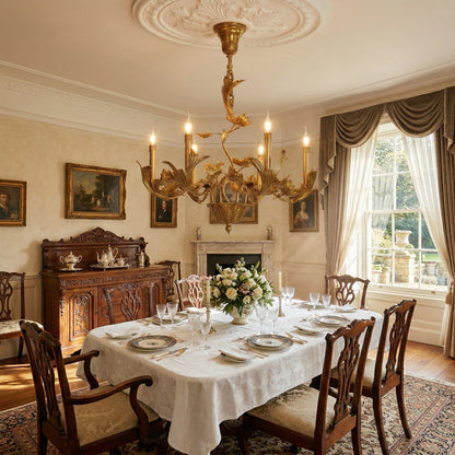 Borgia Brass Chandelier