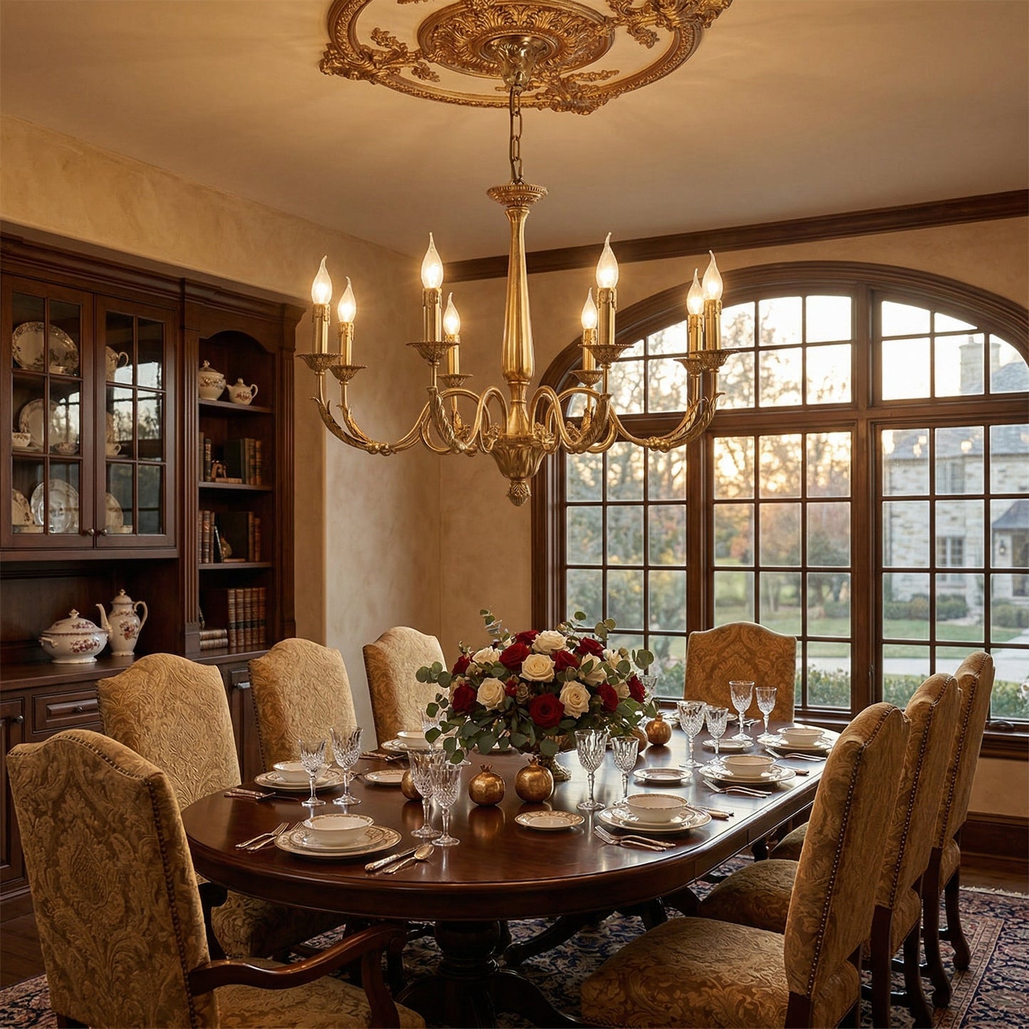 Winchester Brass Chandelier