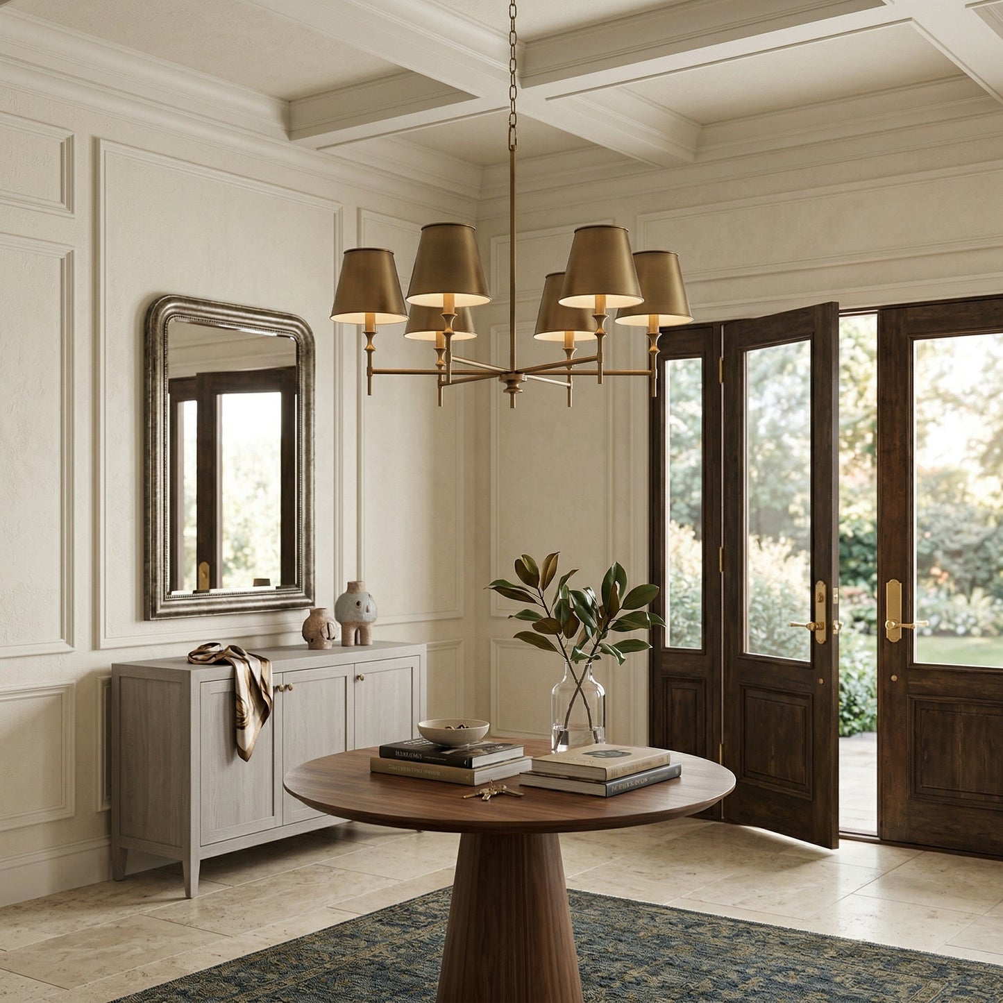 Whitney Brass Chandelier