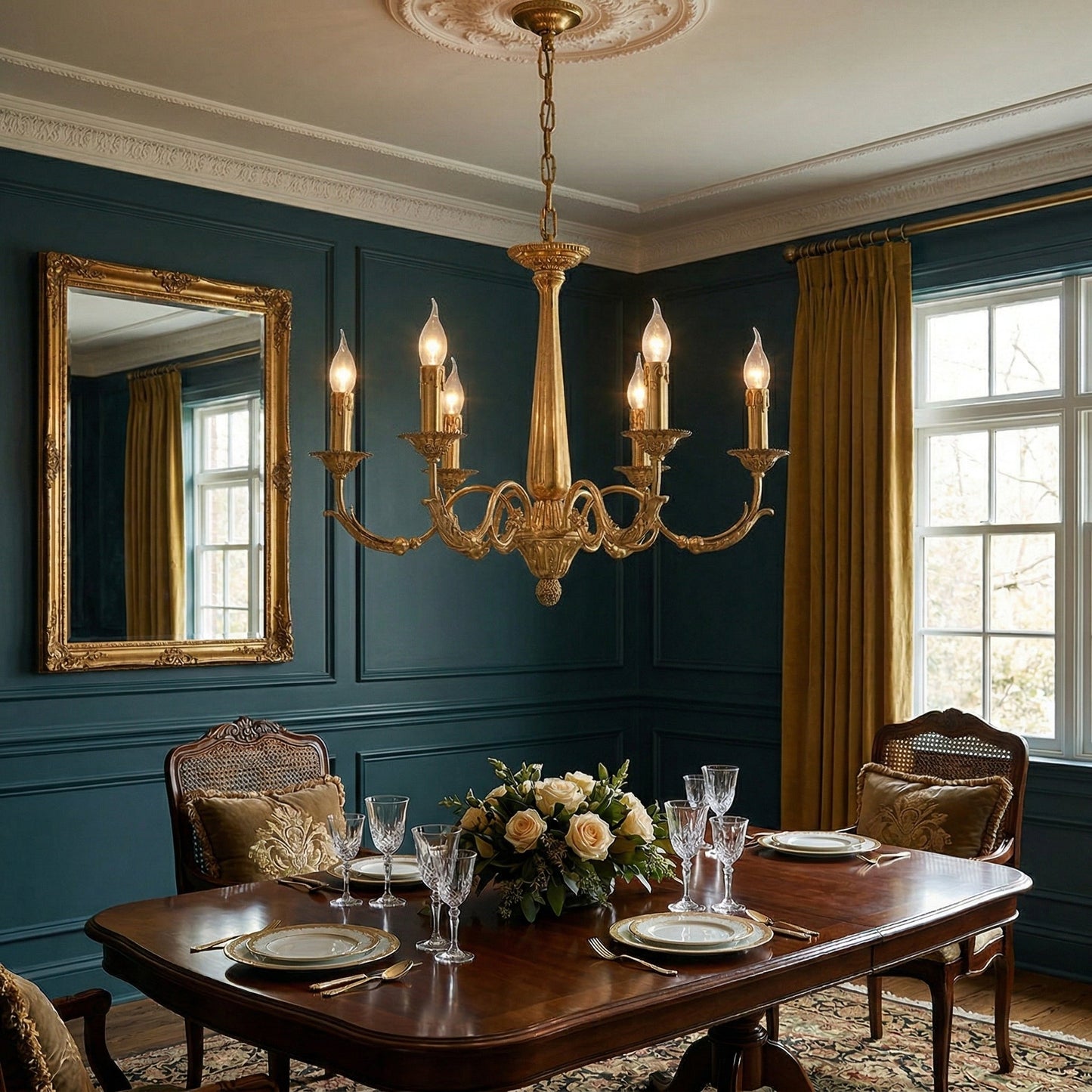 Winchester Brass Chandelier