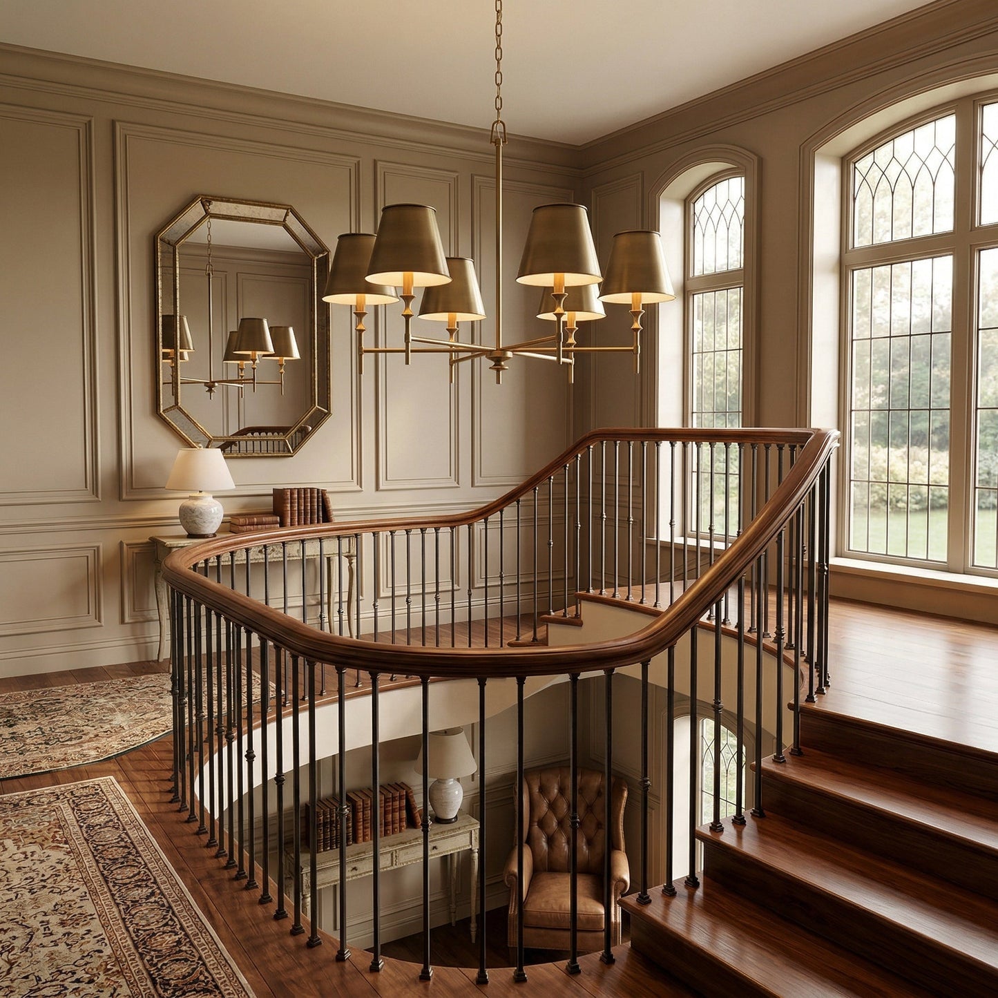 Whitney Brass Chandelier