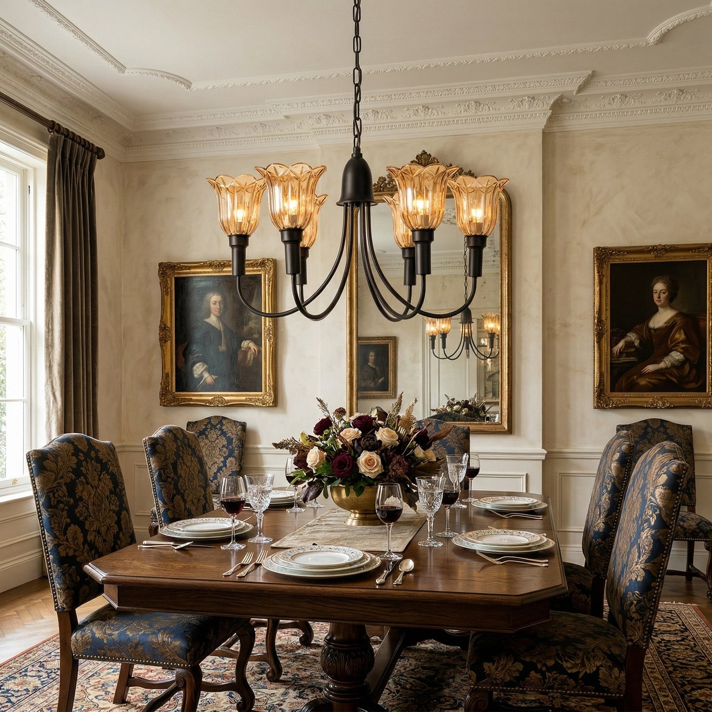 Columbia Brass Chandelier