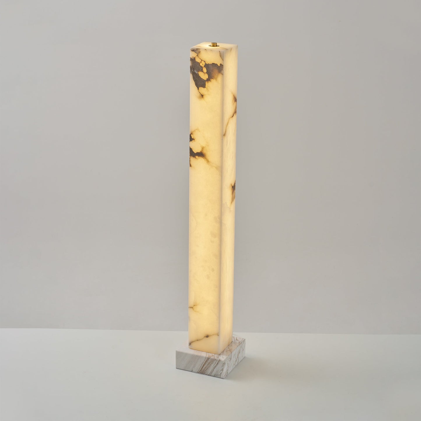 Frozen Alabaster Floor Lamp