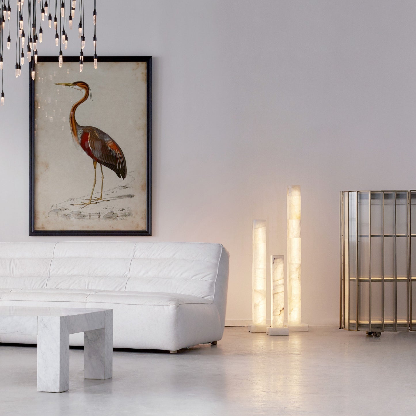 Frozen Alabaster Floor Lamp