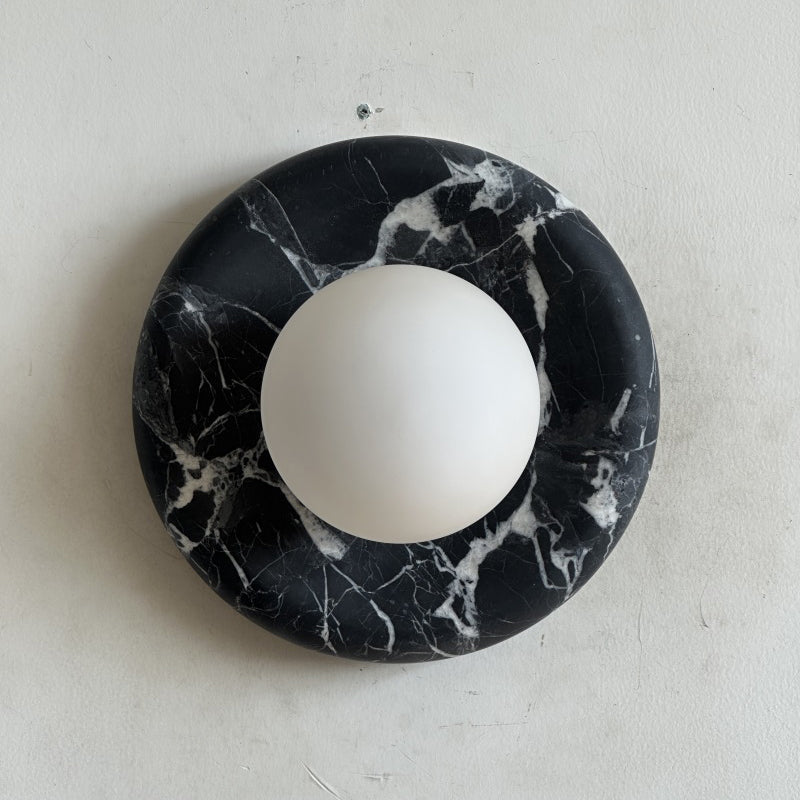 Orli Black Marble Sconce