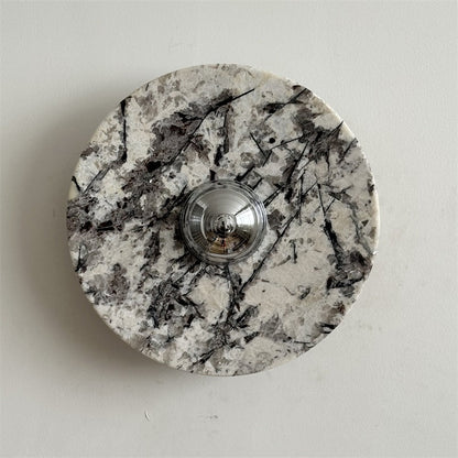 Calacatta Round Marble Wall Sconce