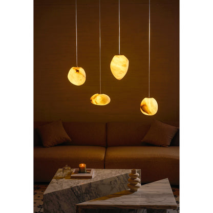 Galet Alabaster Pendant Light