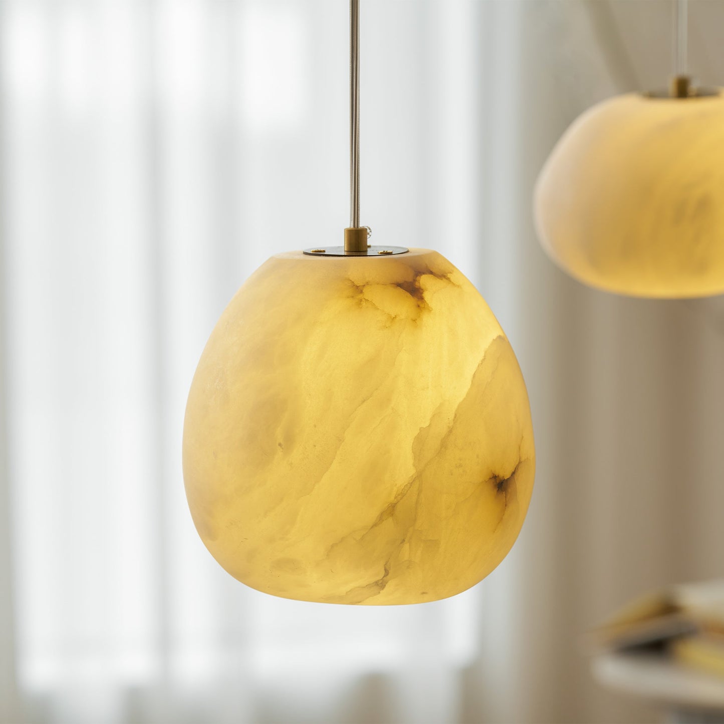Galet Alabaster Pendant Light