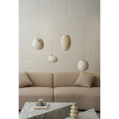 Galet Alabaster Pendant Light