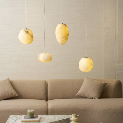 Galet Alabaster Pendant Light