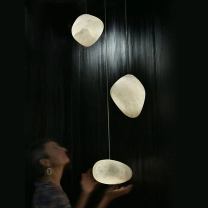 Galet Alabaster Pendant Light