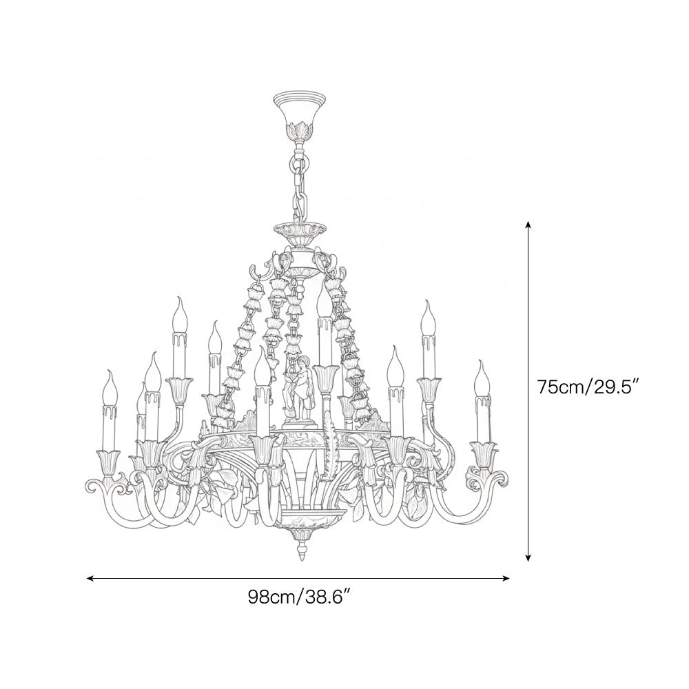 Genualdi Brass Chandelier