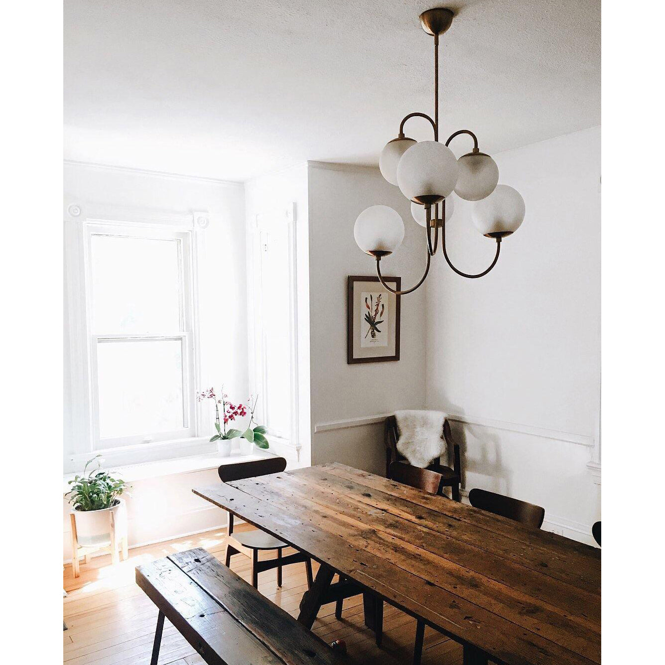 Gooseneck Chandelier