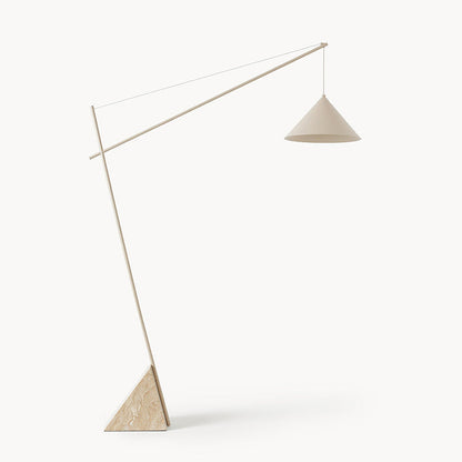 Grande Travertine Floor Lamp