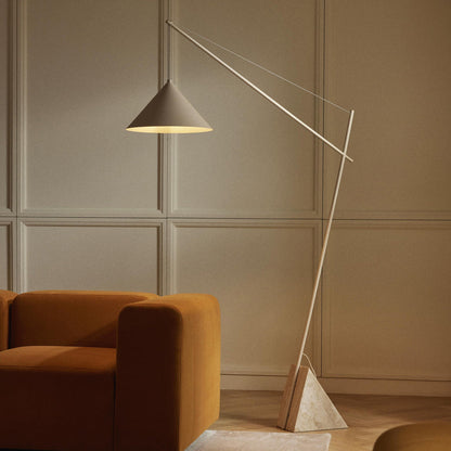 Grande Travertine Floor Lamp