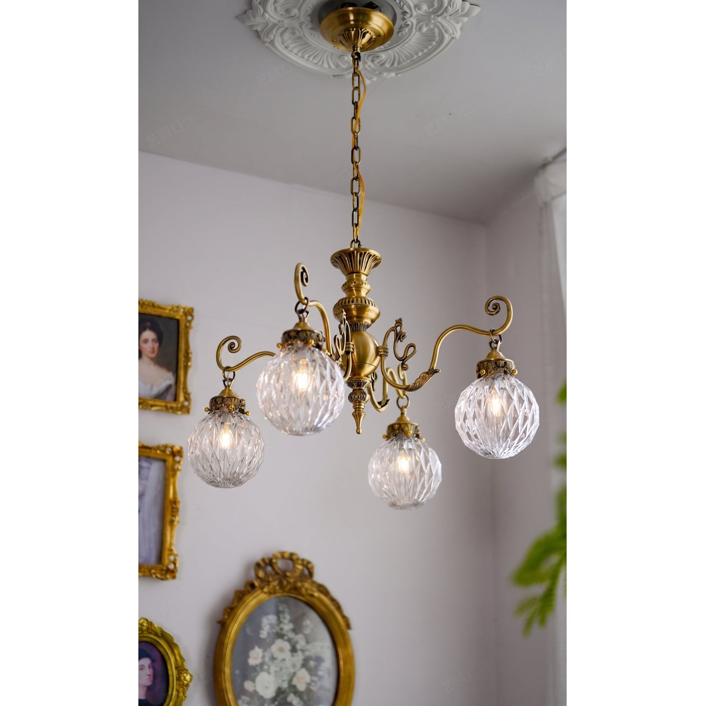 Greenwich Classical Brass Chandelier