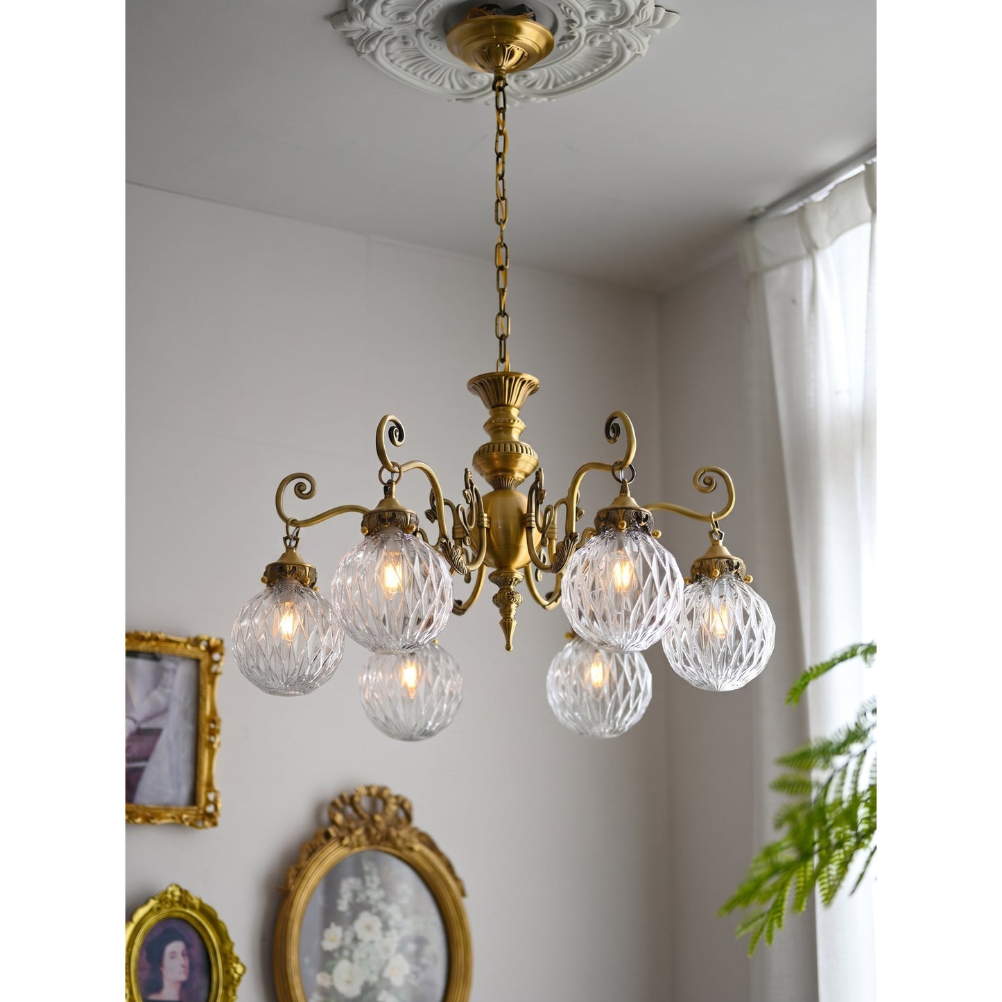 Greenwich Classical Brass Chandelier