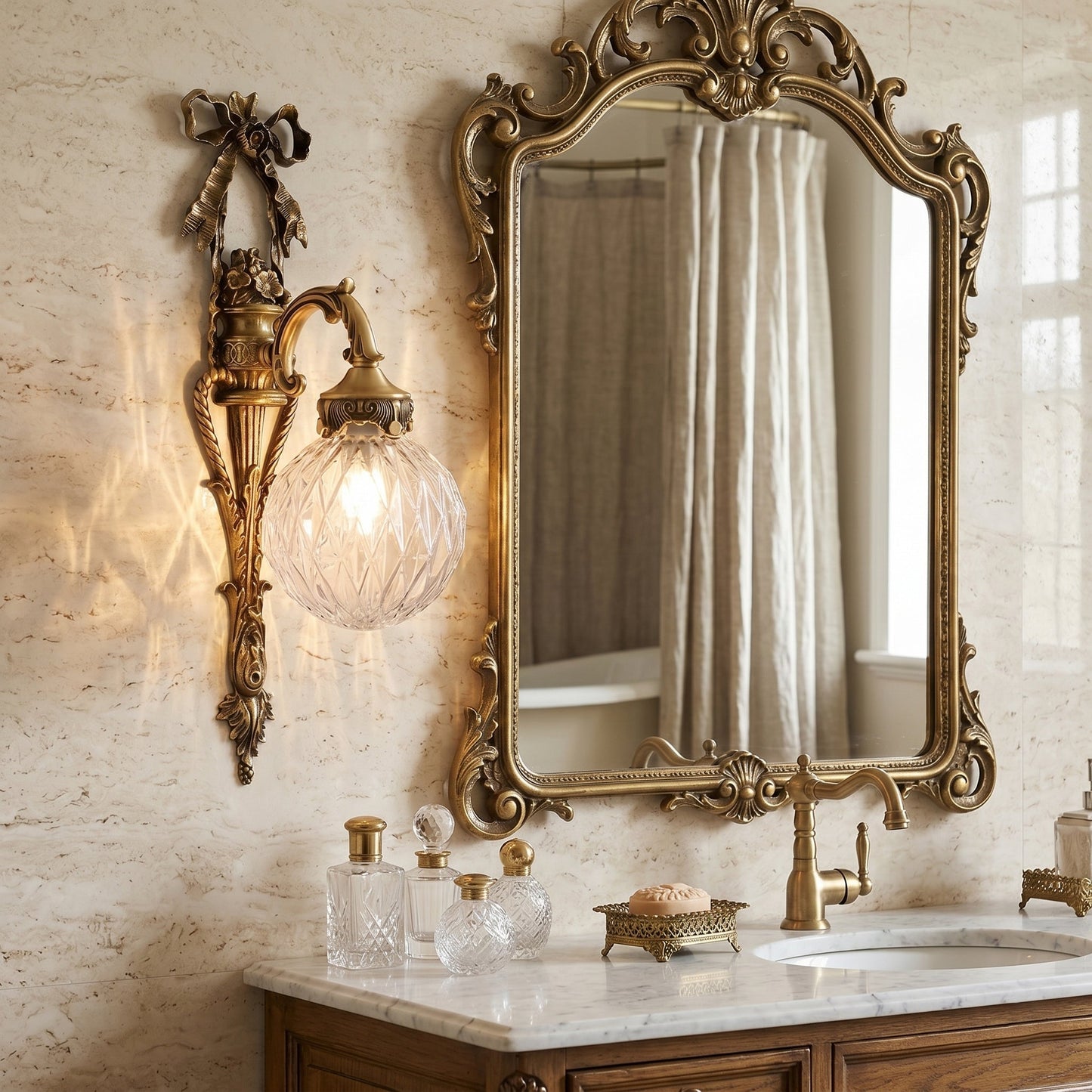 Greenwich Classical Brass Wall Sconce