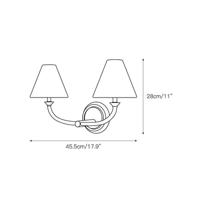 Greta Brass Wall Lamp