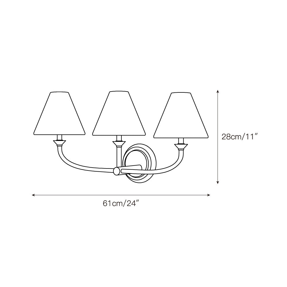 Greta Brass Wall Lamp