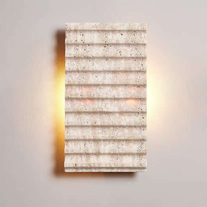 Grille Travertine wall lamp