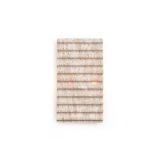 Grille Travertine wall lamp