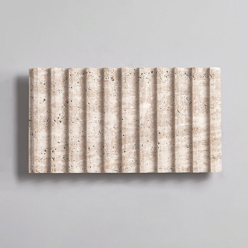 Grille Travertine wall lamp