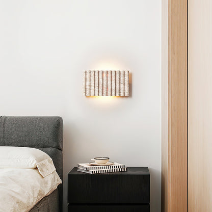 Grille Travertine wall lamp