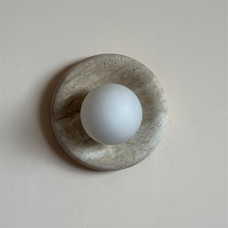 Orli Travertine Marble Sconce