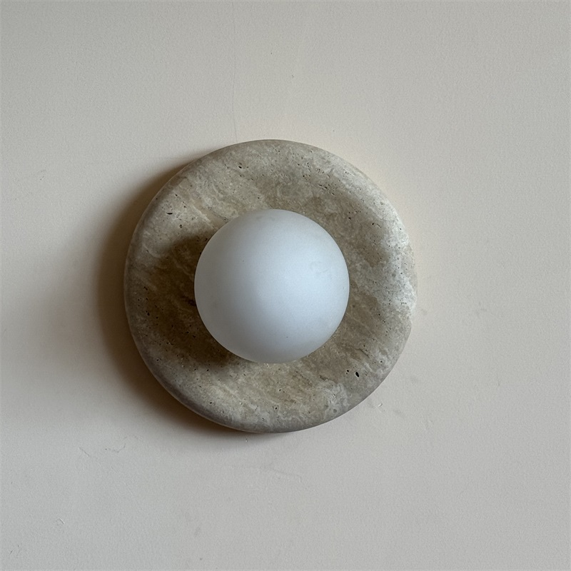 Orli Travertine Marble Sconce