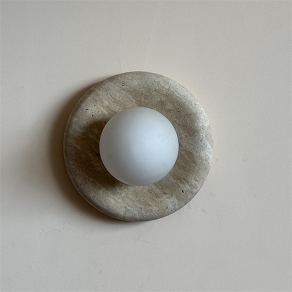 Orli Travertine Marble Sconce