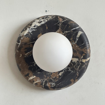 Orli Black Marble Sconce
