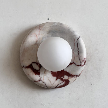 Orli Red Marble Sconce