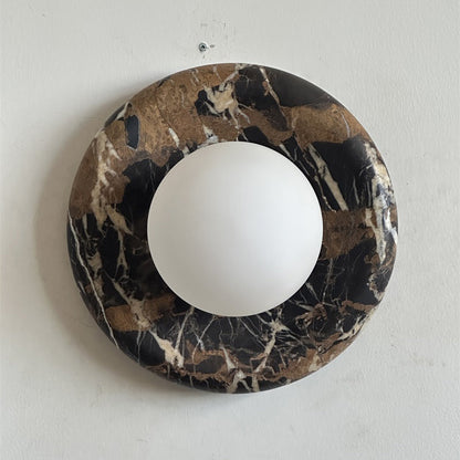 Orli Black Marble Sconce