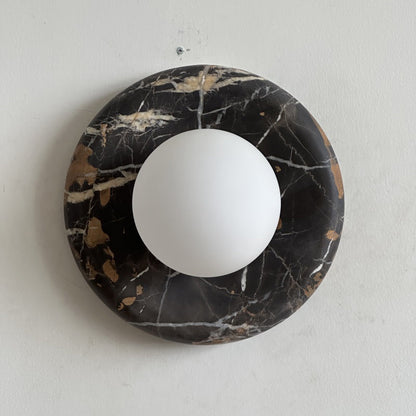 Orli Black Marble Sconce