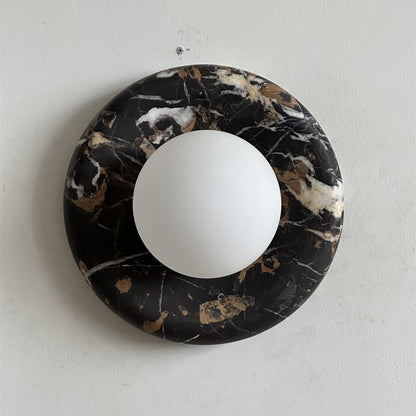 Orli Black Marble Sconce