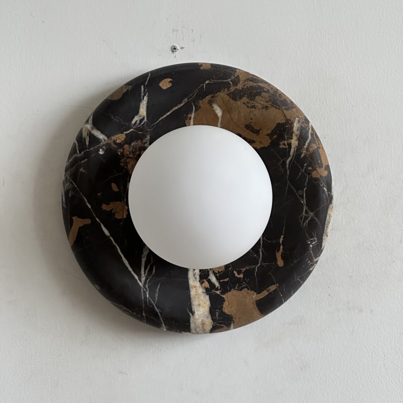 Orli Black Marble Sconce