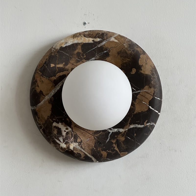 Orli Black Marble Sconce