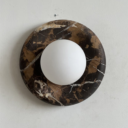 Orli Black Marble Sconce