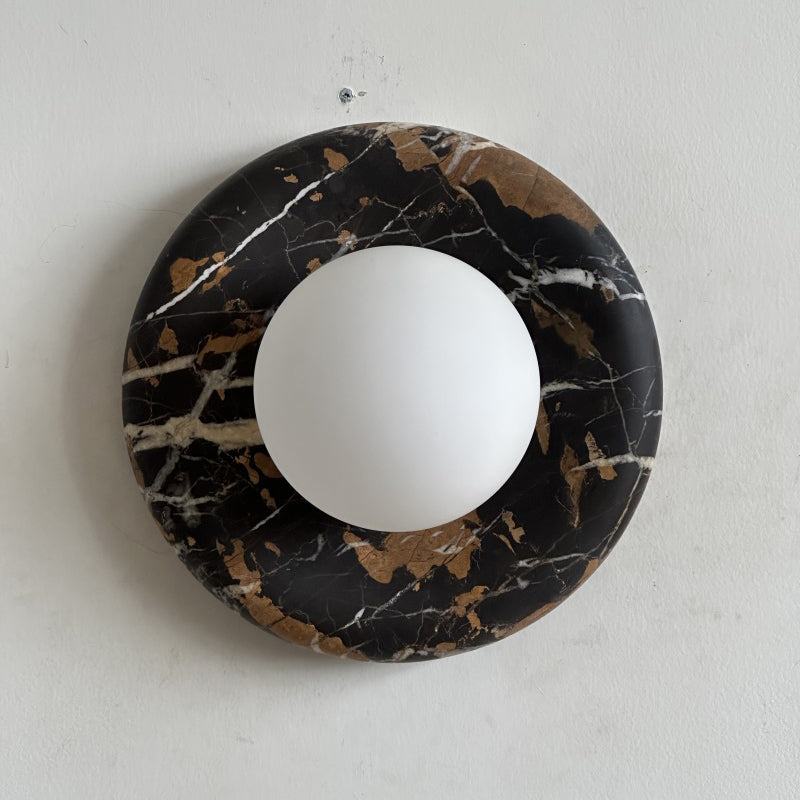 Orli Black Marble Sconce