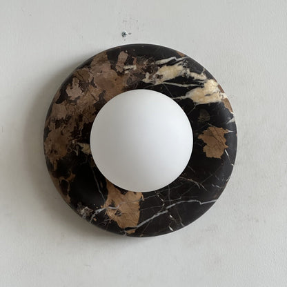 Orli Black Marble Sconce