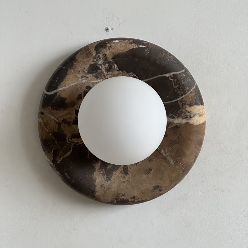 Orli Black Marble Sconce