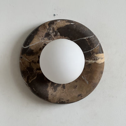 Orli Black Marble Sconce