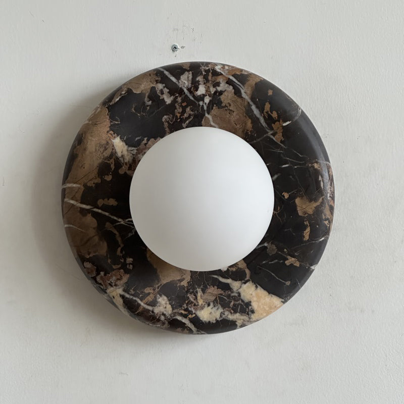 Orli Black Marble Sconce