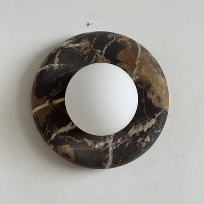 Orli Black Marble Sconce