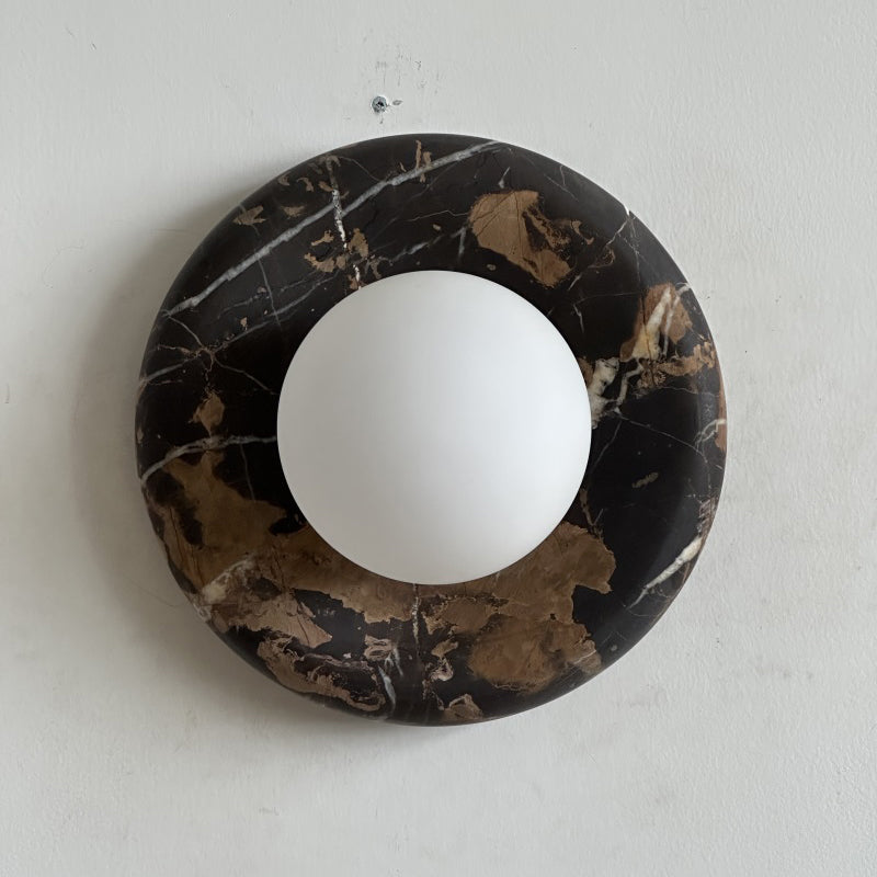 Orli Black Marble Sconce